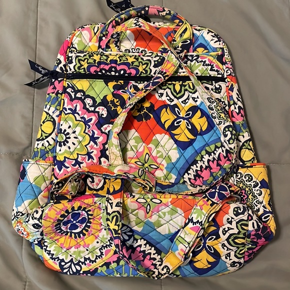 Vera Bradley Rio pattern backpack - Picture 2 of 12